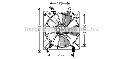 AVA QUALITY COOLING Вентилятор, охлаждение двигателя HD7511